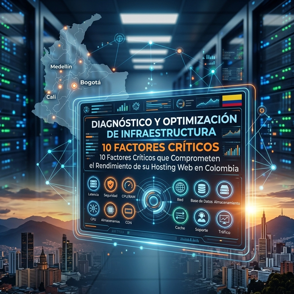 Diagnóstico y Optimización de Infraestructura: 10 Factores Críticos que Comprometen el Rendimiento de su Hosting Web en Colombia